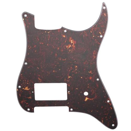 Musiclily Pro 11-Hole ST Pickguard (1H) for Fender American/Mexican Tom Delonge Stratocaster Electric Guitars, Tortoiseshell Pattern, 4-Piece Set