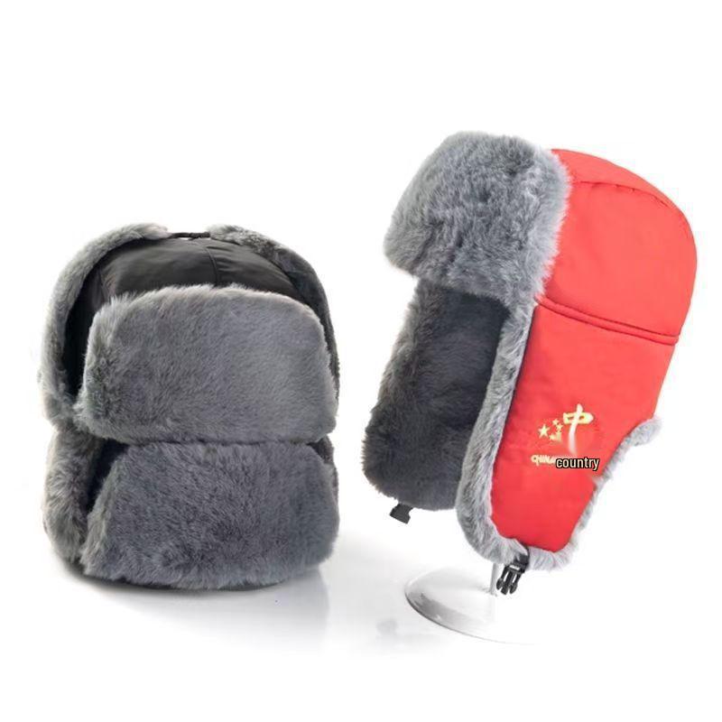 Men's Winter Lei Feng Hat: Cold-Resistant, Windproof, Outdoor Cycling Balaclava with Thickened Neck Protection