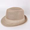 Men's & Women's Straw Breathable Jazz Hat Mesh Summer Sun Hat