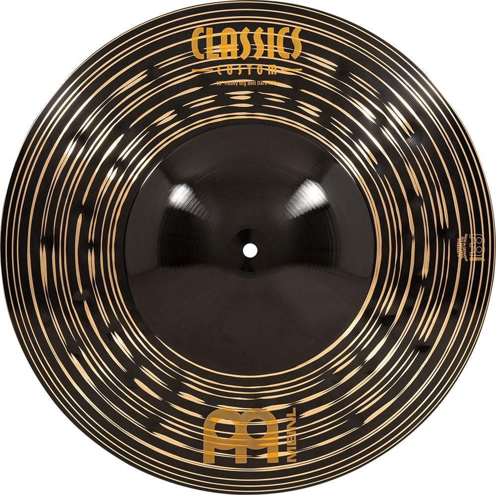 MEINL Cymbals Classics Custom Dark Series Ride Cymbals Heavy Big Bell Ride CC18HBBDAR 18"