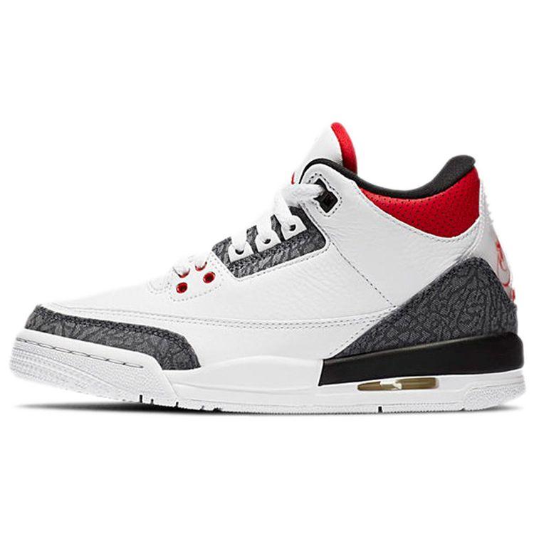 

Air Jordan 3 SE-T GS Fire Red Japan Exclusive Kids кроссовки Белый Черный DB4169-100