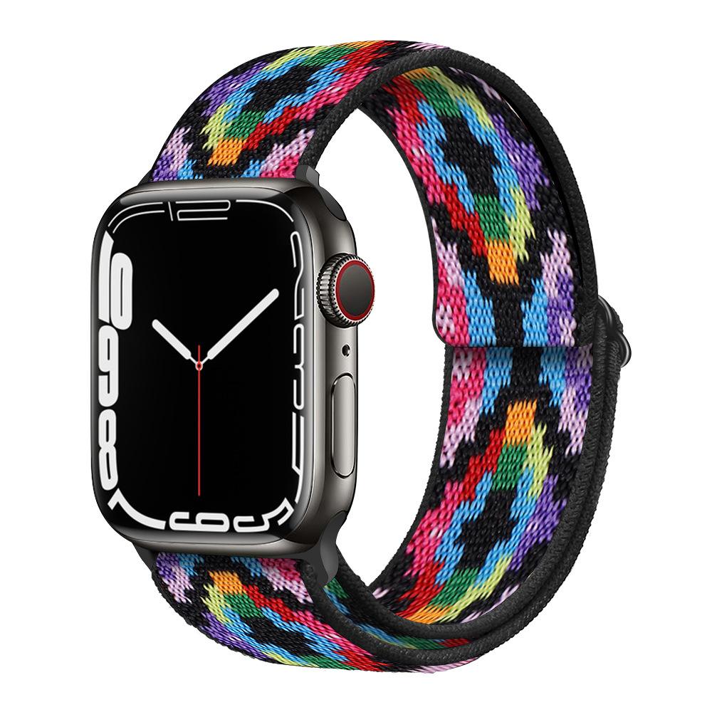 Für Nylon Loop Strap für Apple Watch Band 44mm 40mm 45mm 49mm 41mm 42mm 38mm 44 45 mm Armband iWatch Serie Ultra 8 7 6 5 4 SE Band