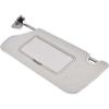 Nakuuly Left Driver Side Sun Visor Gray With Light, Without Sunroof Compatible With Nissan Altima 2013 2014 2015 2016 2017 2018 Replaces #