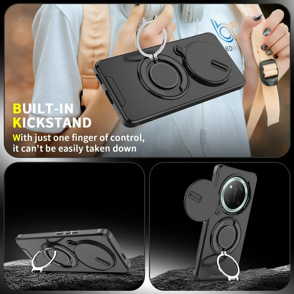 For Honor Mgaic 7 Lite X9C Case Armor Slide Camera Lens Protection Phone Case For Redmy Note14 Note14pro Plus 5G Back Cover
