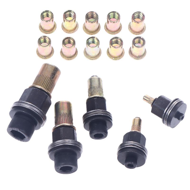 11Pcs Manual Riveter Nut Tool Accessory For Nuts M3 M4 M5 M6 M8 M10 M12 Simple Installation Hand Rivet Nut
