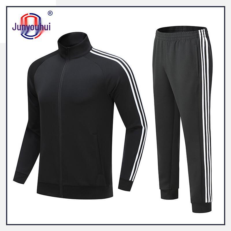 Unisex sportovní tepláková souprava s polovičním zipem a stojáčkem