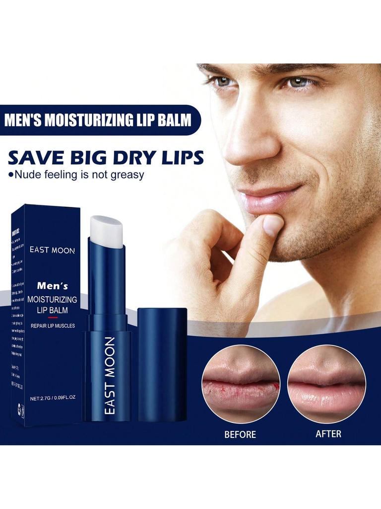 1Pc Lip Conditioning Balm Men's Moisturizing Lip Balm For Chapped Lips Lightweight Portable Lip Cond