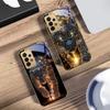 Stella Leopardo Gigante Per Samsung A73 A72 A71 A42 A56 A55 A54 A53 A52s A52 A51 A36 A35 A34 A33 A32 16 14 Custodia per telefono in vetro dorato