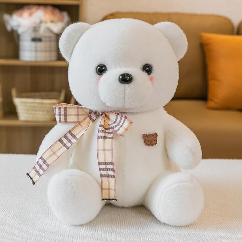 Cute Bear Plush Toy For Kids Soft Comfort Pillow For Home Decor