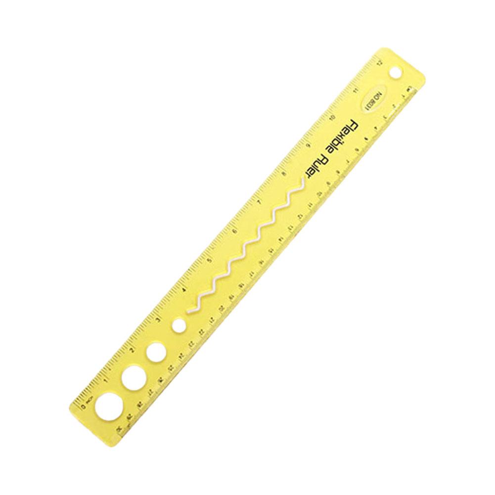 30CM Flexible Ruler Foldable PP Material Eco Friendly Safe for Students Math Drawing Crafts Measurement School Office Supplies
