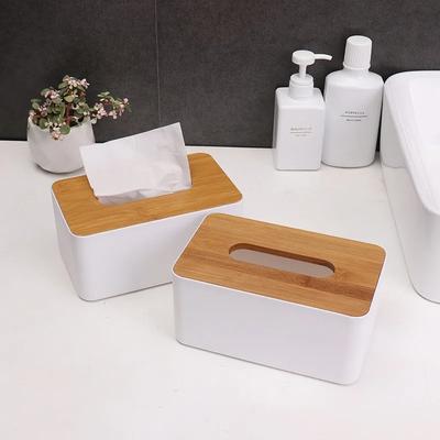 1 STÜCKE Desktop Bambus Papierhandtuchbox Kreative Multifunktions Kann Handy Wohnzimmer Papierhandtuchbox Auto Papierhandtuchbox Setzen