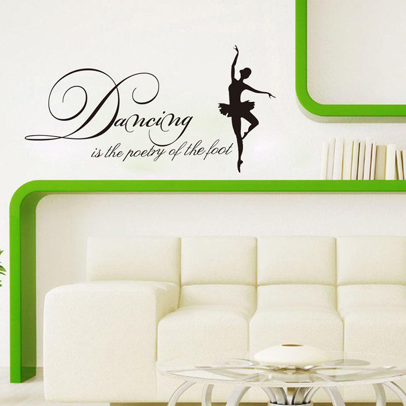 New Design Dancer Style for Family Wall Wall Sticker Detachable Decals Dancing Proverb Wall Posters S