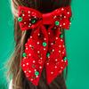 Women's Fashion Christmas Element Bow Hair Clip