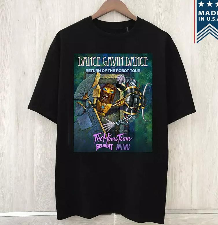 Dance Gavin Dance Band Return Of Robot Tour 2025 T-shirt, size S-4XL