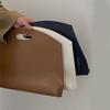 Women's Handbag New Large-capacity File Bag Fashionable Versatile Commuter Bag Leather Briefcase Envelope Clutch Bag