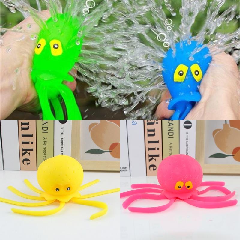 Animal Marinho Squishy Polvo Brinquedo de Banho Para Crianças Tpr Brinquedo Para Brincar na Água e Aliviar o Estresse