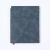 A5 Suede Sheepskin Notebook with Custom Gold & Silver Logo Hot Stamping for Business Meetings