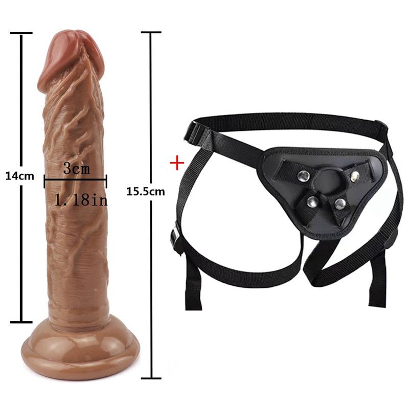 MoDi Strapon για γυναίκες Ρεαλιστικό Dildo για Γυναίκα Μεγάλο λουρί Dildo στη ζώνη λουριών Dildos Sex Toys
