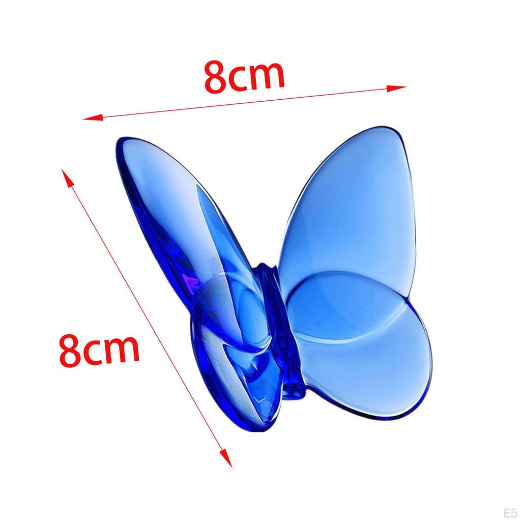 Crystal Butterfly Figurine Flying for Cabinet Office Desk