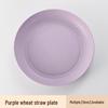 Set di Piatto Rotondo per Dessert e Snack in Paglia di Grano - Piatto Raccogli Ossa Stile Giapponese