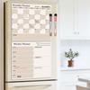 Calendar Sticker Set Reusable Home Refrigerator Calendar Whiteboard Fridge Stickers, 2 Pieces Per Pack.