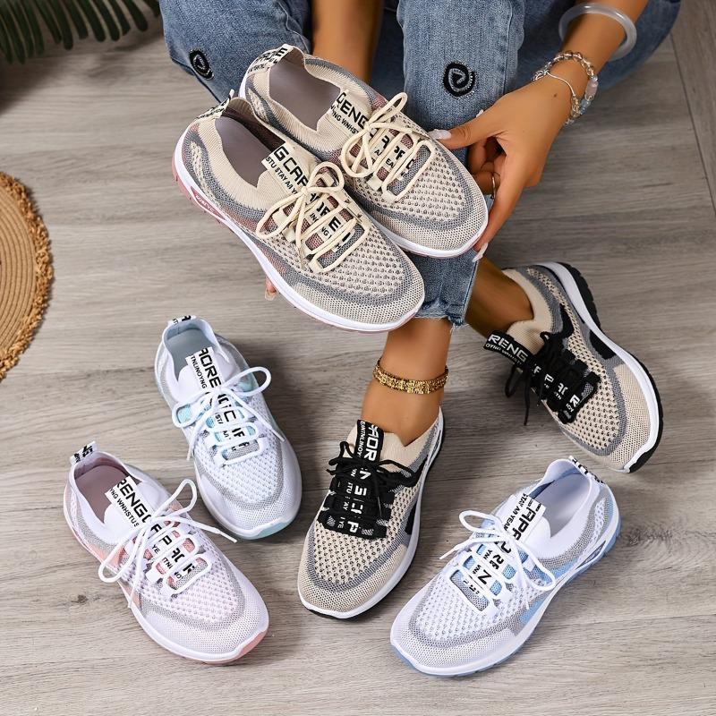 Shoes Women's Shoes Hundred New Sneakers Mesh Breathable Casual Single Shoes