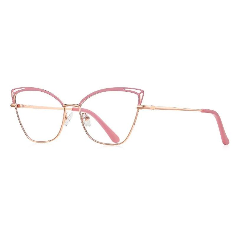 Fashion Candy Colors Cat Eye Glasses Women Transparent Computer Prescription -1 -2.25 -3.5 Anti Blue Light