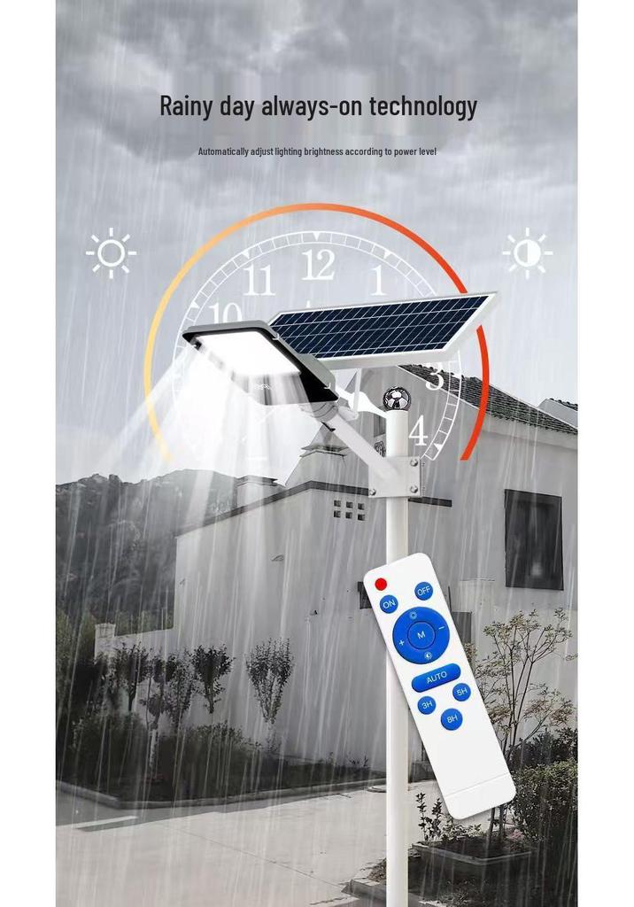 High-Power Waterproof Solar Street Lamp with Lightning Protection