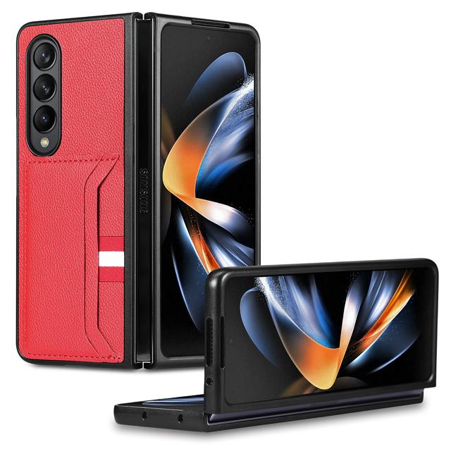Card Holder Slim Protection Fashion Leather Case For Samsung Galaxy Z Fold 4 Fold3 Fold4 Fold2 Zfold4 Fold 3 2 5g Phone Bag