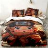 Naruto 3-teiliges Set Perfekt für das Schlafzimmer Bequemes Bettwäsche-Set enthält einen Bettbezug und zwei Kissenbezüge Ideales Geburtstags- oder Weihnachtsgeschenk