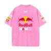 Summer F1 Racing Suit Red Bull Vestapan Team Uniform Short Sleeved Vintage Wash T-shirt Round Neck T-shirt