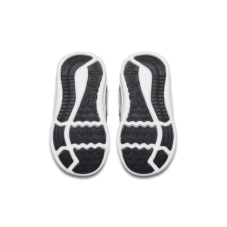 Nike Downshifter 7 Slip Resistant Cushioning Low top Running Shoes Black White Infant And Toddler 869974-001