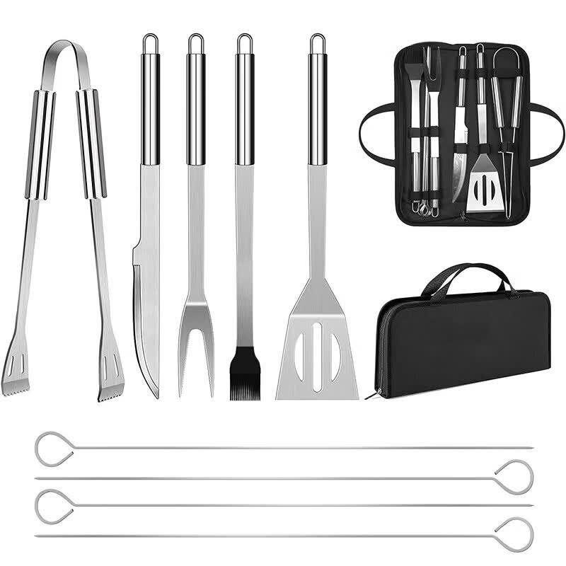 Outdoor Camping BBQ 9-Piece Tool Set