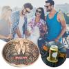 Fibbia per cintura per birra in lega di zinco Porta borraccia a mani libere Clip per cintura Apribottiglie in metallo Per campeggio Porta lattine