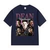 Vintage Dean Winchester Actor Graphic T Shirt Unisexs Fashion High Quality Clothing Tshirts Unisex 100 Cotton Oversized TShirt