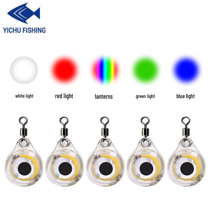 Dostępne 2,6 cm Podwodne LED Światło Przyciągające Ryby – Wielokolorowy Przynęta