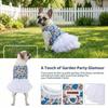 Breathable Dog Princess Dress White Lace Cat Cake Skirt Puffy Dog Floral Skirt  Photo Shoot