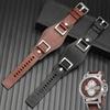 Para Relógio Fossil JR1157 Pulseira de Couro Genuíno 24mm Pulseira de Relógio Masculino Pulseira de Couro de Alta Qualidade Estilo Retrô