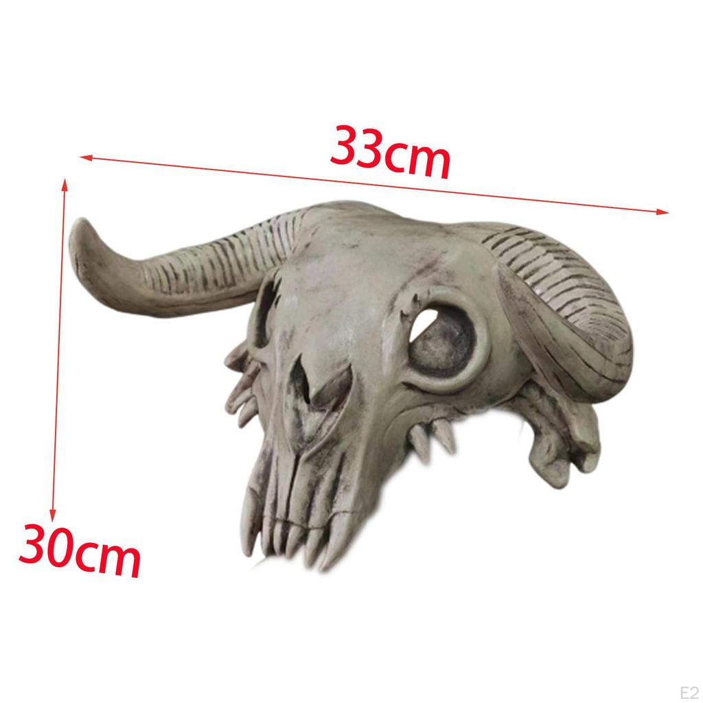 Halloween Cosplay Mask, Bull Head Mask for Men Women, Scary
