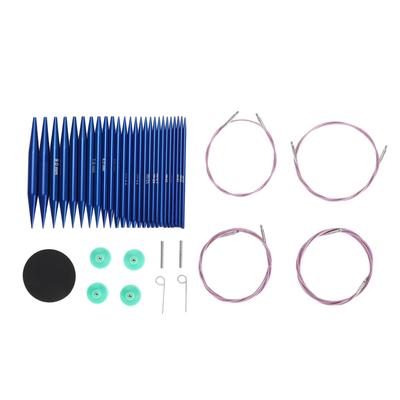Auswechselbares Rundstricknadel-Set, abnehmbares, multifunktionales Stricknadel-Set für Socken, Mützen