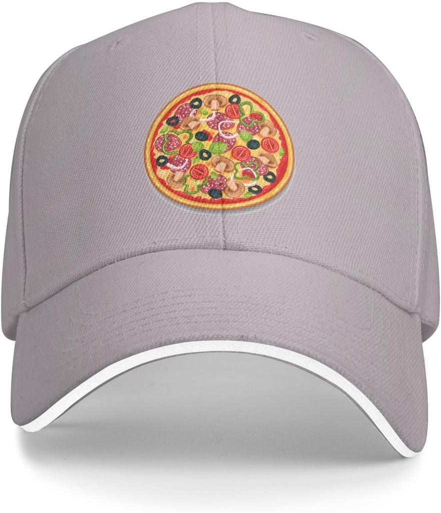 Pyszna Pizza Czapka z daszkiem Poliester Casualowa Snapback Unisex Regulowana
