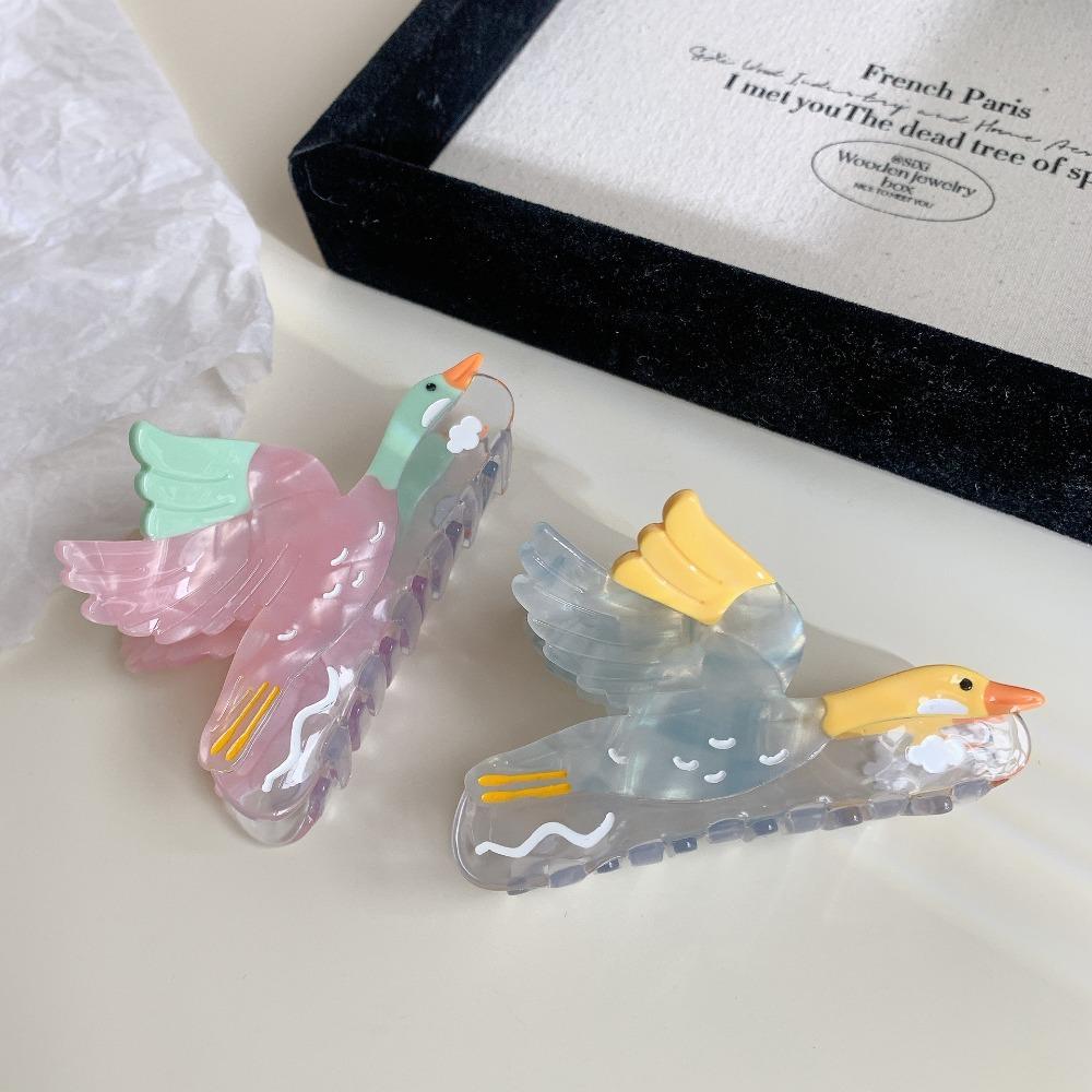 Hairpin Wild Goose Shark Clip Vintage Acetate Shark Clip Fashion Bird Hair Claw Wash Face