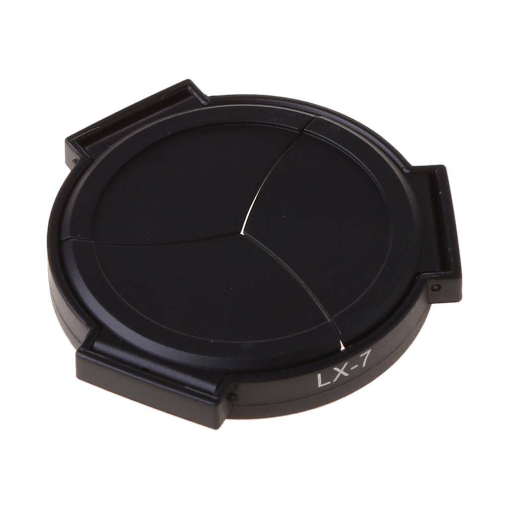 Auto Lens Cap case for DMC-LX7GK LX7 Camera Anti-dust Lightweight Camera Lens Cover for LX7 Camera Replac 1 чёрный
