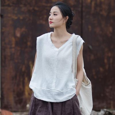 Frauen Tanks Tops Einfarbig Ärmellose Baumwolle Weiche Sommer Lose Patchwork Frauen Tank Tops
