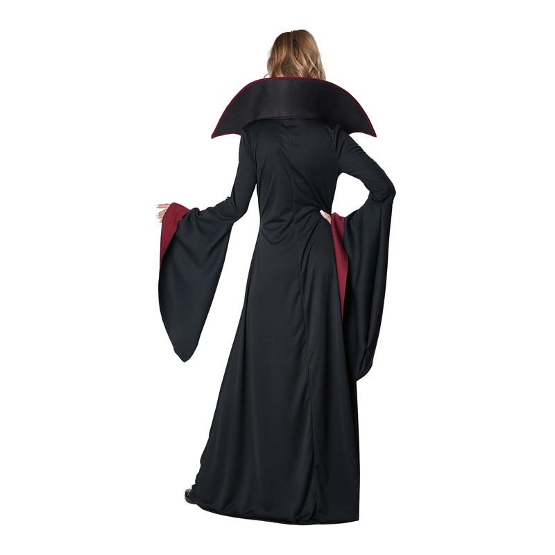 Halloween Vampire Queen Costume Witch Dress Set Women Role Play Party Cosplay