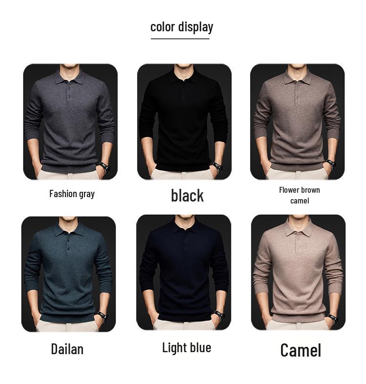 Men's Premium Cashmere Half-Zip Sweater - Winter Thickened Pullover