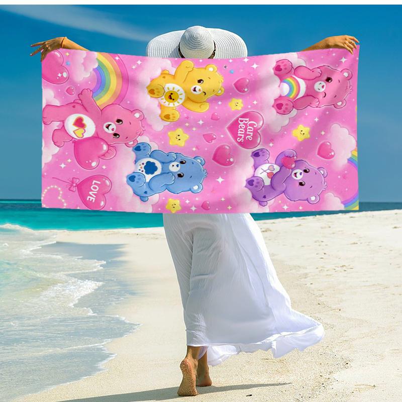 Ultra-Soft Beach Towel with Bear Theme,Ideal for Pool - Camping, Diving - Perfect Travel Essential, Vibrant Beach Towel.