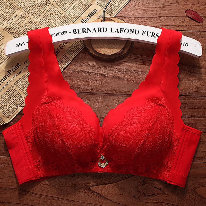 Lace Beauty Back Bra Without Underwire Bra Gathered To Gather Vice Breasts Sexy Lingerie Female Bra