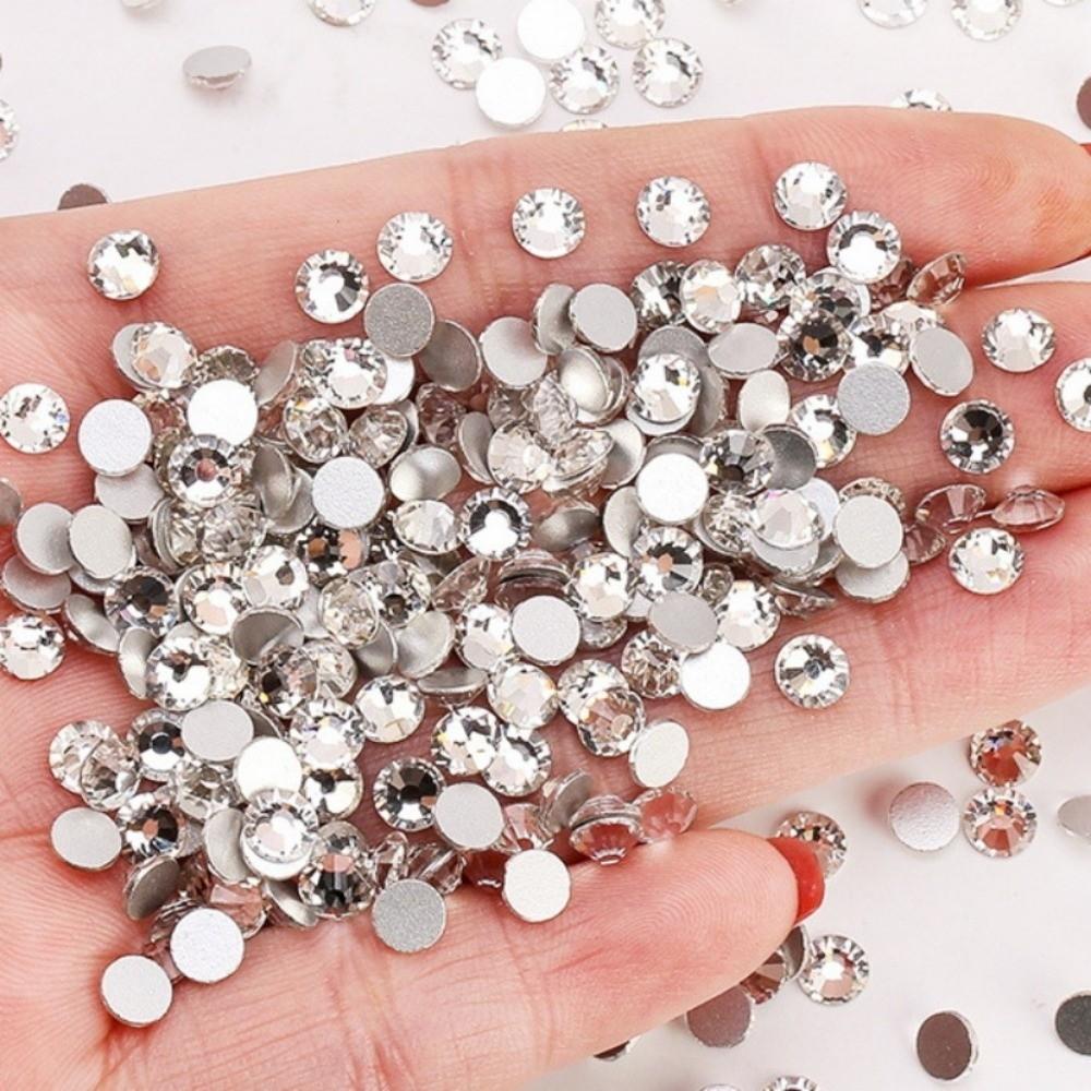 1440Pcs Crystal Flatback Rhinestones Glue On DIY Accessories New Nail Art Decorations Jewelry