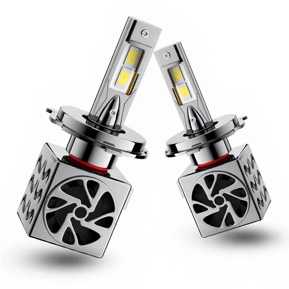 2Pcs H11/H9/H8 Light Bulbs 6000K Cool White High And Low Beam Headlights 48000ML Brilliant Brightness Halogen Bulb
